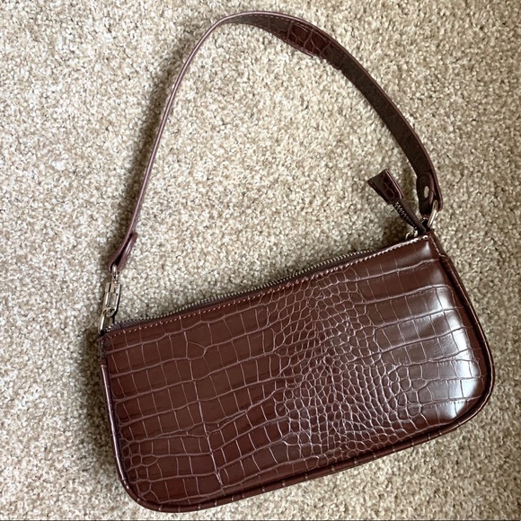 Handbags - Faux Croc Mini Shoulder Bag - like new